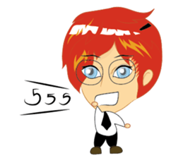 love you cartoon sticker #6455535