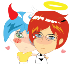 love you cartoon sticker #6455538