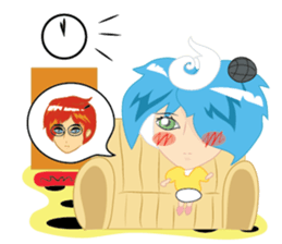 love you cartoon sticker #6455545