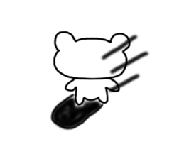 white yurukuma sticker #6455616
