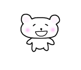 white yurukuma sticker #6455619