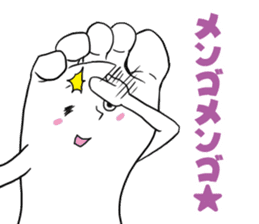 Japanese foot sorry sticker #6455805