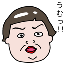 Talked strange face sticker #6456044