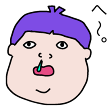 Talked strange face sticker #6456066