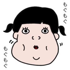 Talked strange face sticker #6456068