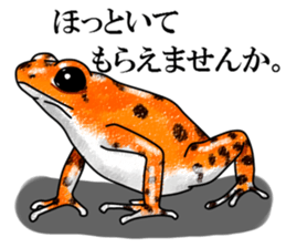 Arrow poison poison frog sticker #6457475