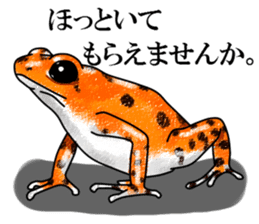 Arrow poison poison frog sticker #6457475