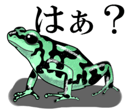 Arrow poison poison frog sticker #6457486