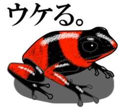 Arrow poison poison frog sticker #6457487