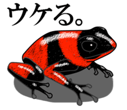 Arrow poison poison frog sticker #6457487