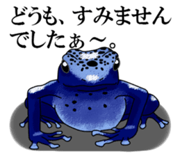 Arrow poison poison frog sticker #6457490