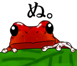 Arrow poison poison frog sticker #6457492