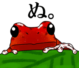 Arrow poison poison frog sticker #6457492