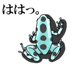 Arrow poison poison frog sticker #6457494