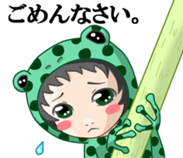 Arrow poison poison frog sticker #6457506