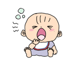 The baby can sit up now sticker #6458073