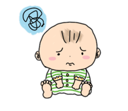 The baby can sit up now sticker #6458094