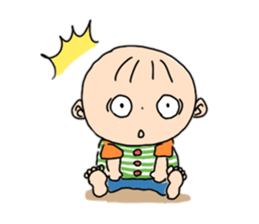 The baby can sit up now sticker #6458095