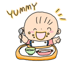 The baby can sit up now sticker #6458096