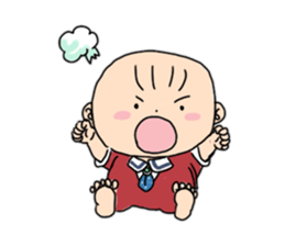 The baby can sit up now sticker #6458107