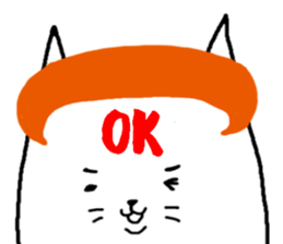 Cat that was too cut bangs sticker #6458611