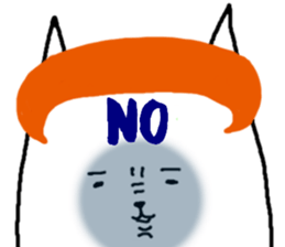 Cat that was too cut bangs sticker #6458612