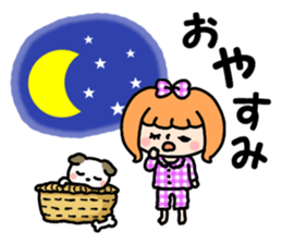 Daily life of the Ribbon-chan. sticker #6458835