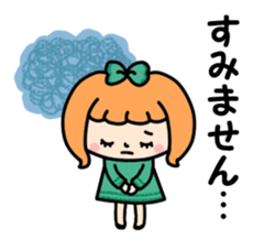 Daily life of the Ribbon-chan. sticker #6458841