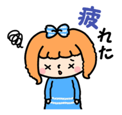 Daily life of the Ribbon-chan. sticker #6458844