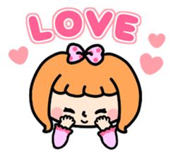 Daily life of the Ribbon-chan. sticker #6458850