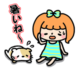 Daily life of the Ribbon-chan. sticker #6458857