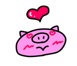 Cute pig ! sticker #6459532