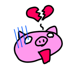 Cute pig ! sticker #6459533