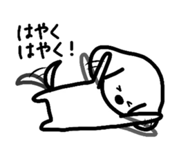 White Doggy loafs around at home 2 sticker #6460041