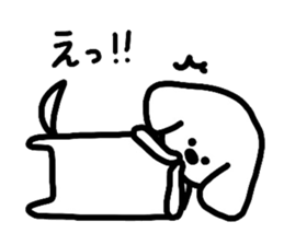 White Doggy loafs around at home 2 sticker #6460055