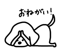 White Doggy loafs around at home 2 sticker #6460067
