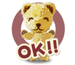 teddy bear "kogyuma" sticker #6460183