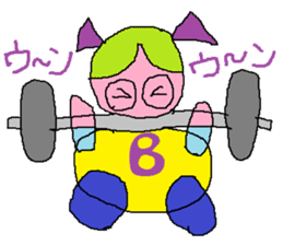 Spectacles Sports-Baby sticker #6460335