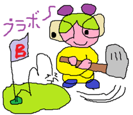 Spectacles Sports-Baby sticker #6460349