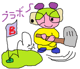 Spectacles Sports-Baby sticker #6460349