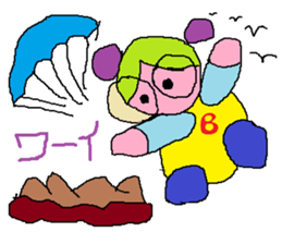 Spectacles Sports-Baby sticker #6460351