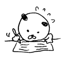 hand drawing dog sticker #6460372