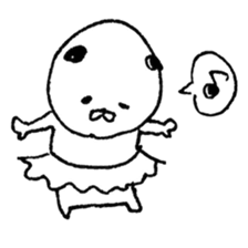 hand drawing dog sticker #6460376