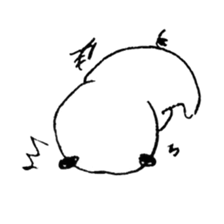 hand drawing dog sticker #6460387