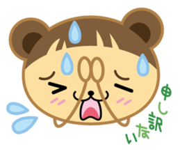 Bear-type women sticker #6460743