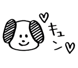 Brush pen. Handwriting sticker 2 sticker #6460792