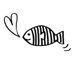 Brush pen. Handwriting sticker 2 sticker #6460801