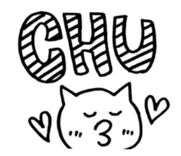 Brush pen. Handwriting sticker 2 sticker #6460807