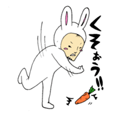 office worker Saito3...Rabbit sticker #6461285