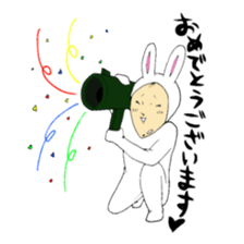 office worker Saito3...Rabbit sticker #6461298